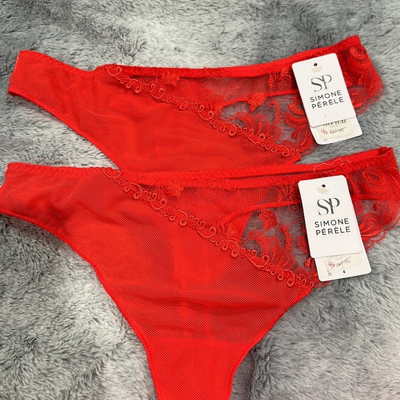 Simone Perele Other - 2 Simone Pérèle Thong, NWT, Size S/M.  Match Bra Listed. Red